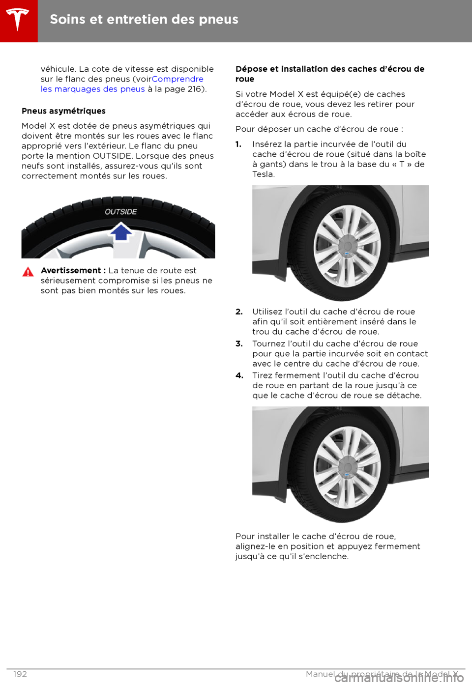 TESLA MODEL X 2018 Manuel du propriétaire (Canada) (in French) v TESLA MODEL X 2018 Manuel du propriétaire (Canada) (in French) v