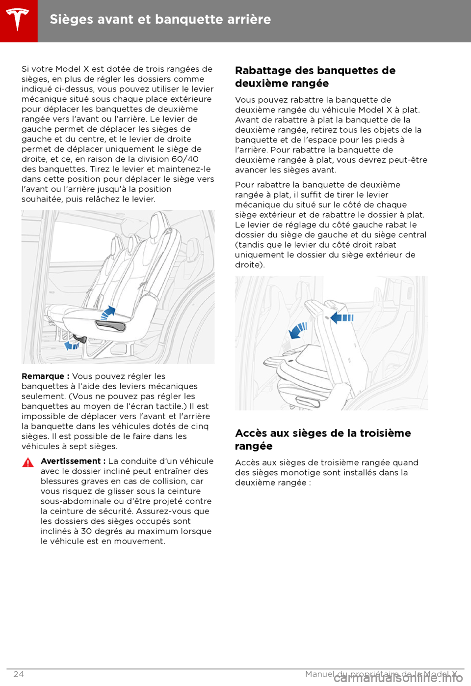 TESLA MODEL X 2018 Manuel du propriétaire (Canada) (in French) Si votre Model X est dot TESLA MODEL X 2018 Manuel du propriétaire (Canada) (in French) Si votre Model X est dot