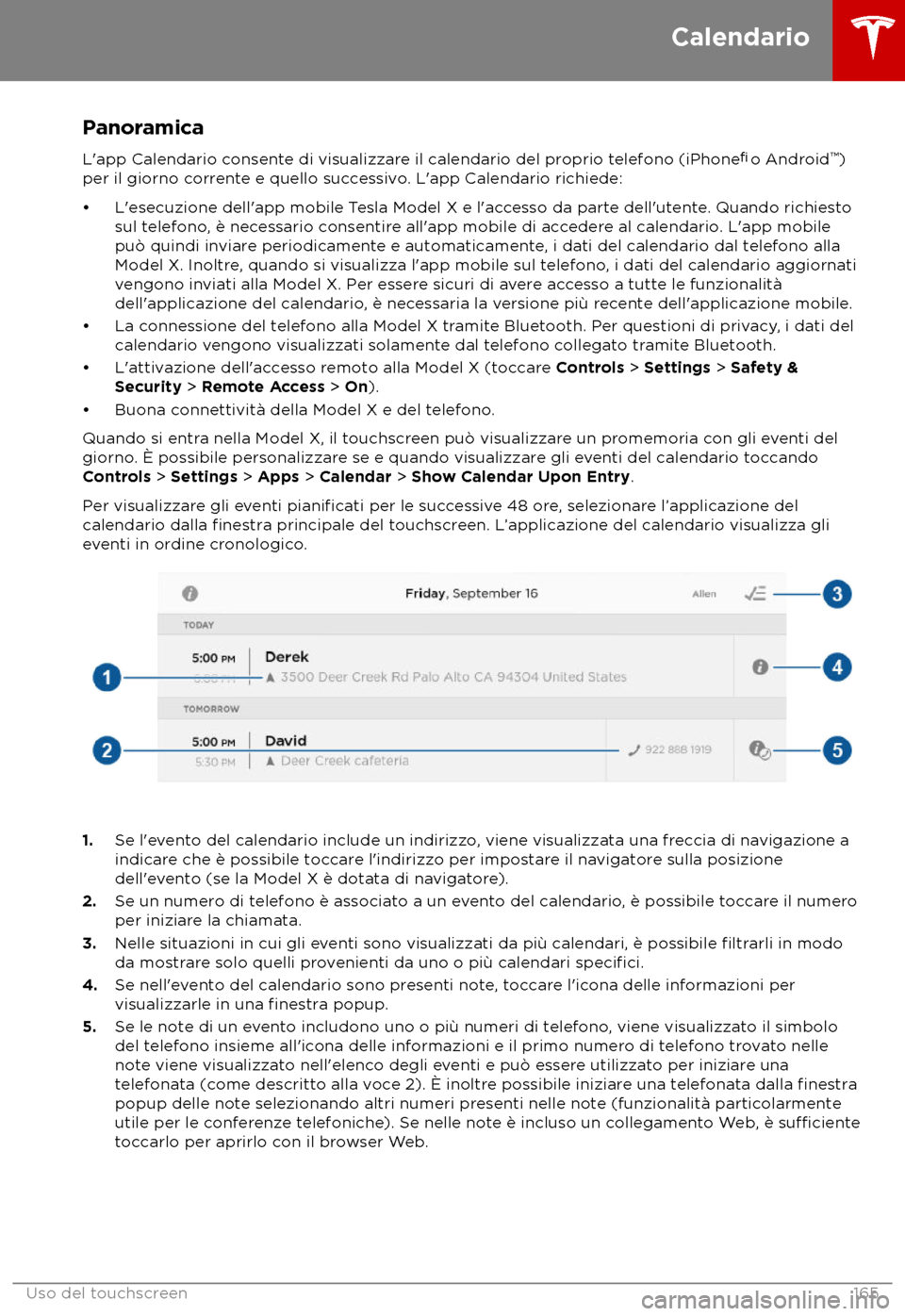 TESLA MODEL X 2018  Manuale del proprietario (in Italian) Panoramica
L