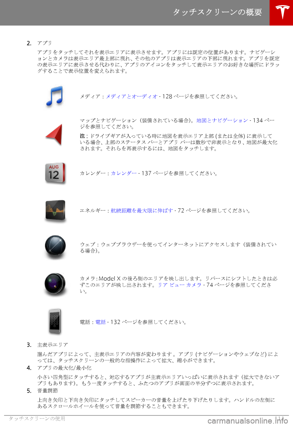 TESLA MODEL X 2018  取扱説明書 (in Japanese) �2�.
