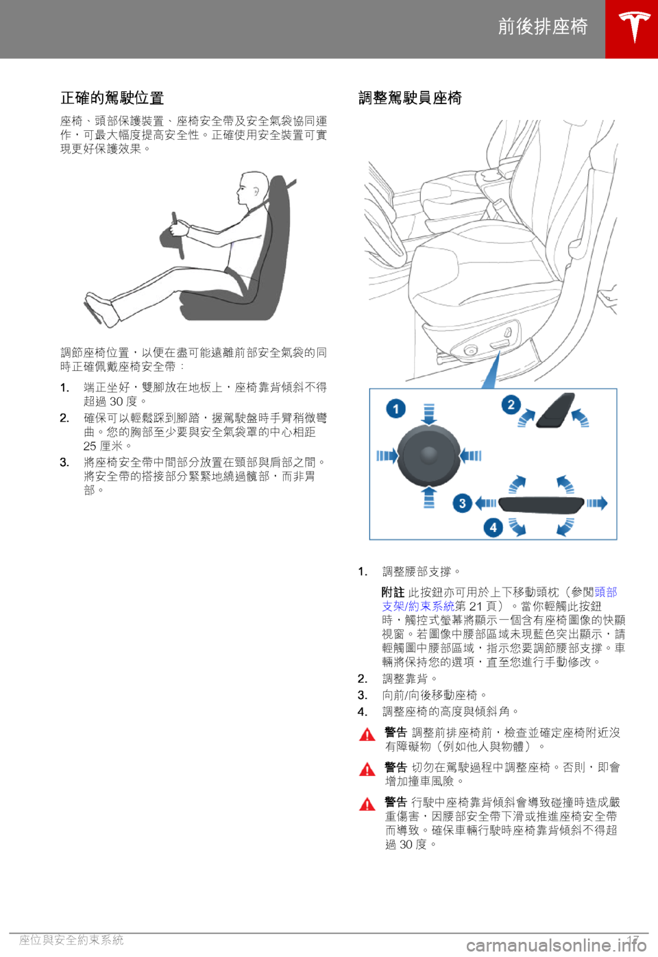 TESLA MODEL X 2018  車主手冊 (in Chinese Traditional) "l0