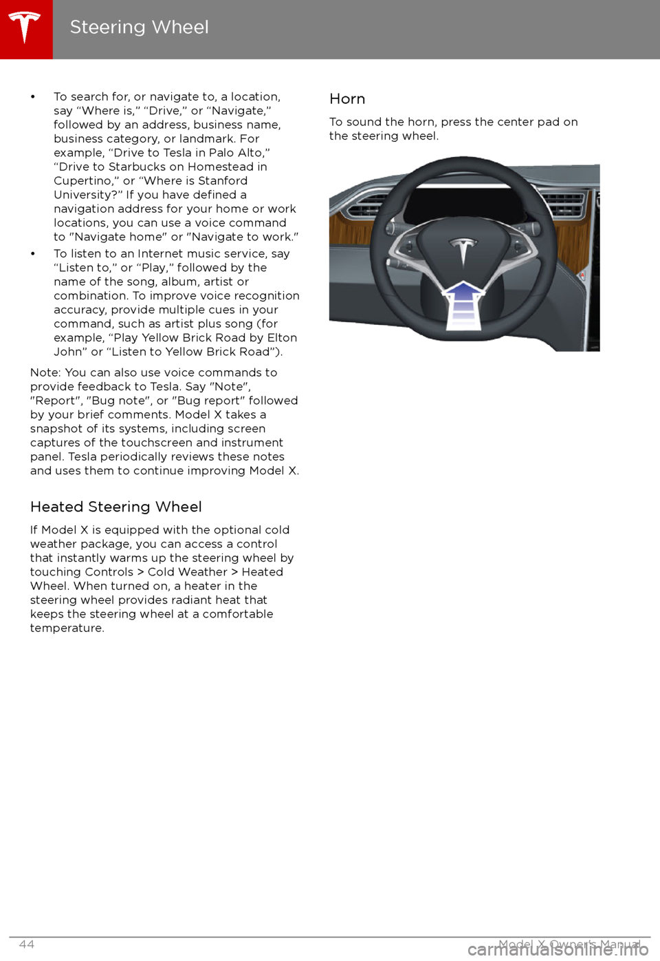 TESLA MODEL X 2017   (UK) Service Manual 