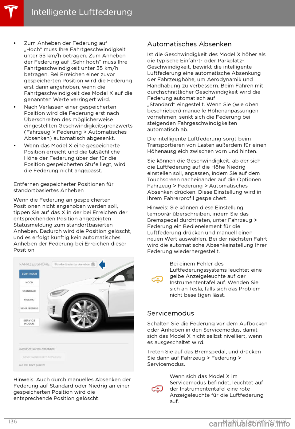 TESLA MODEL X 2017 Betriebsanleitung (in German) TESLA MODEL X 2017 Betriebsanleitung (in German)