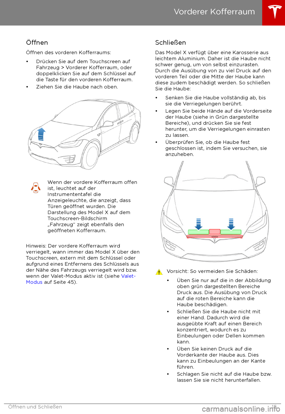 TESLA MODEL X 2017  Betriebsanleitung (in German) 