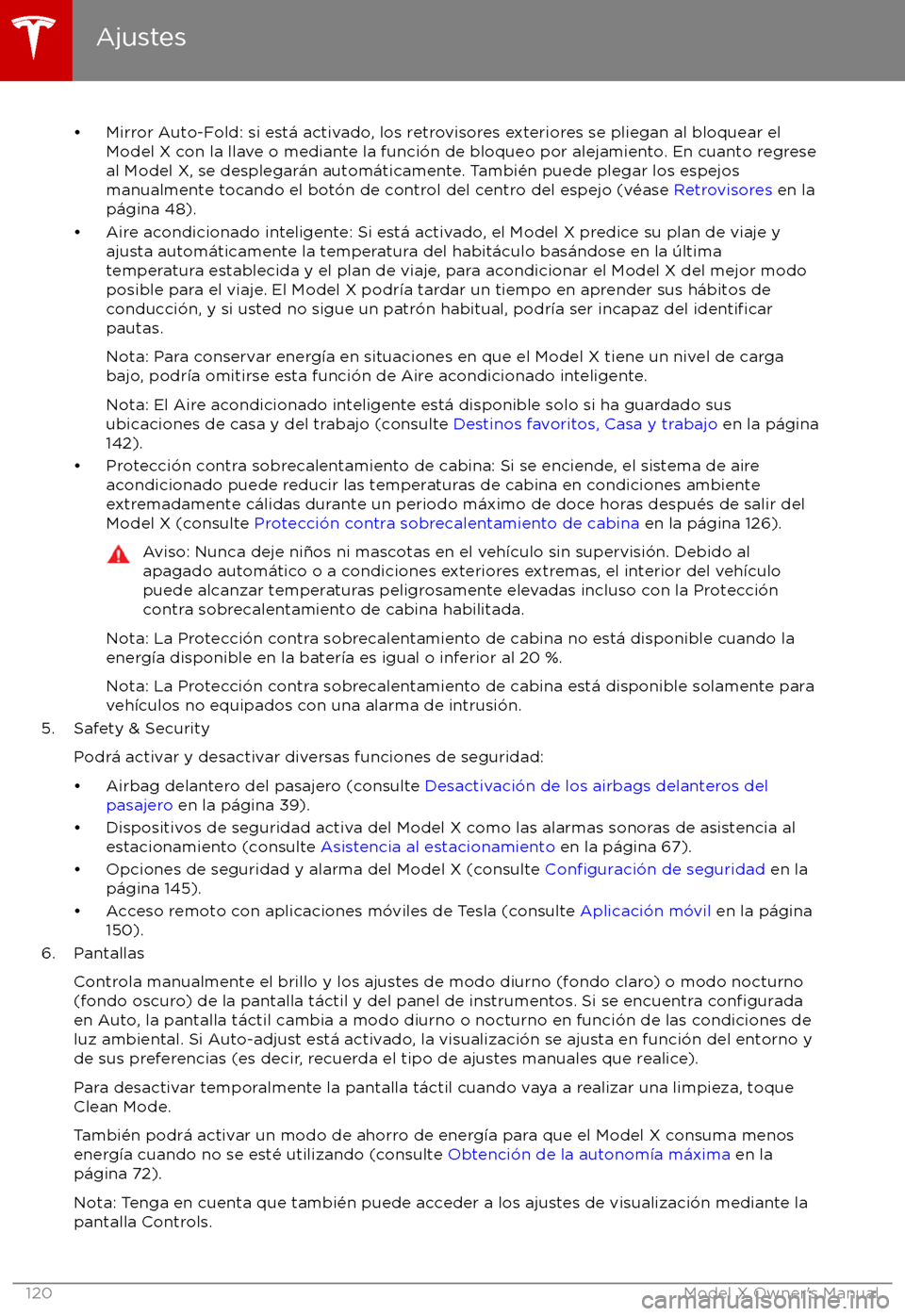TESLA MODEL X 2017  Manual del propietario (in Spanish) 