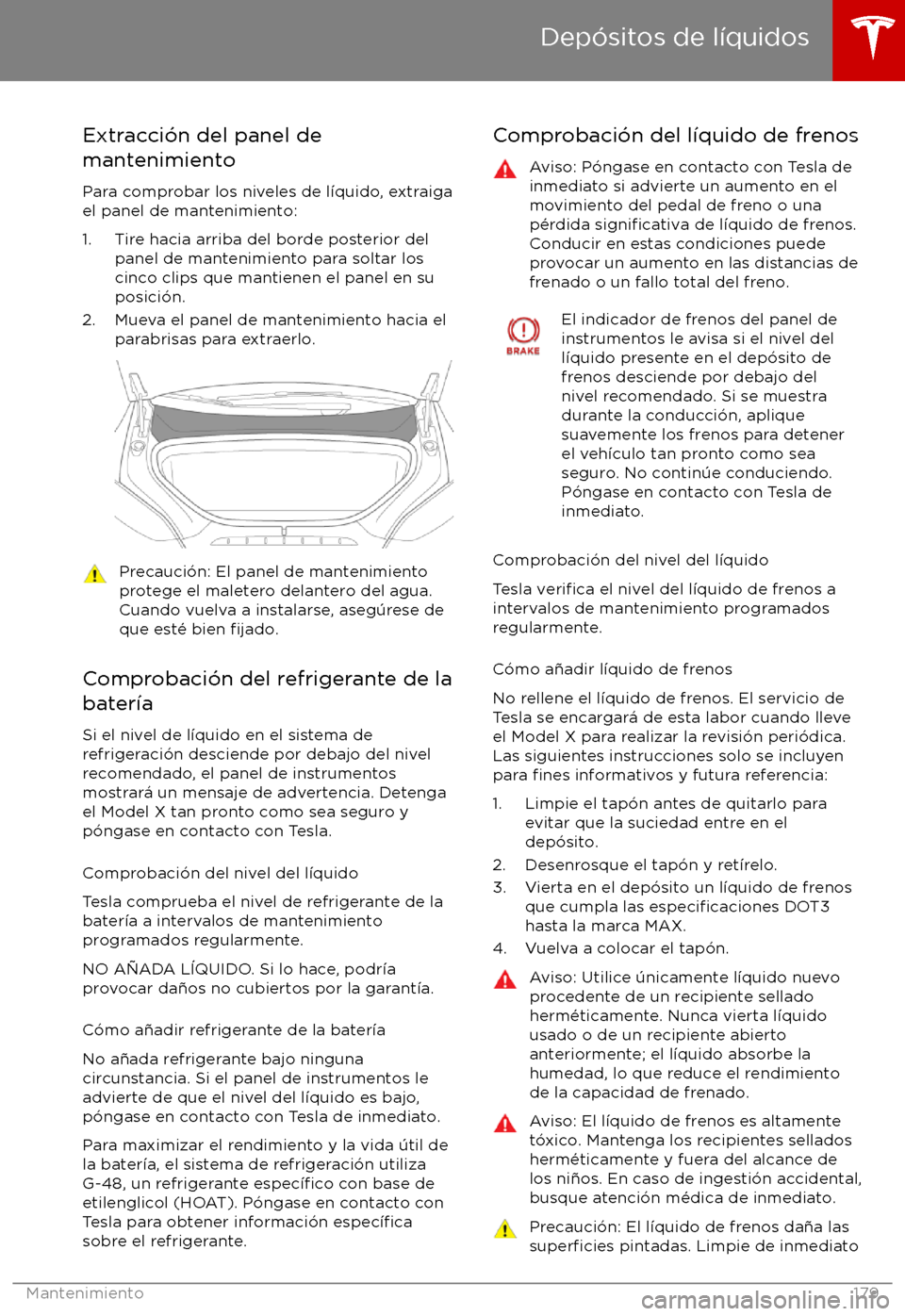 TESLA MODEL X 2017 Manual del propietario (in Spanish) Extracci TESLA MODEL X 2017 Manual del propietario (in Spanish) Extracci