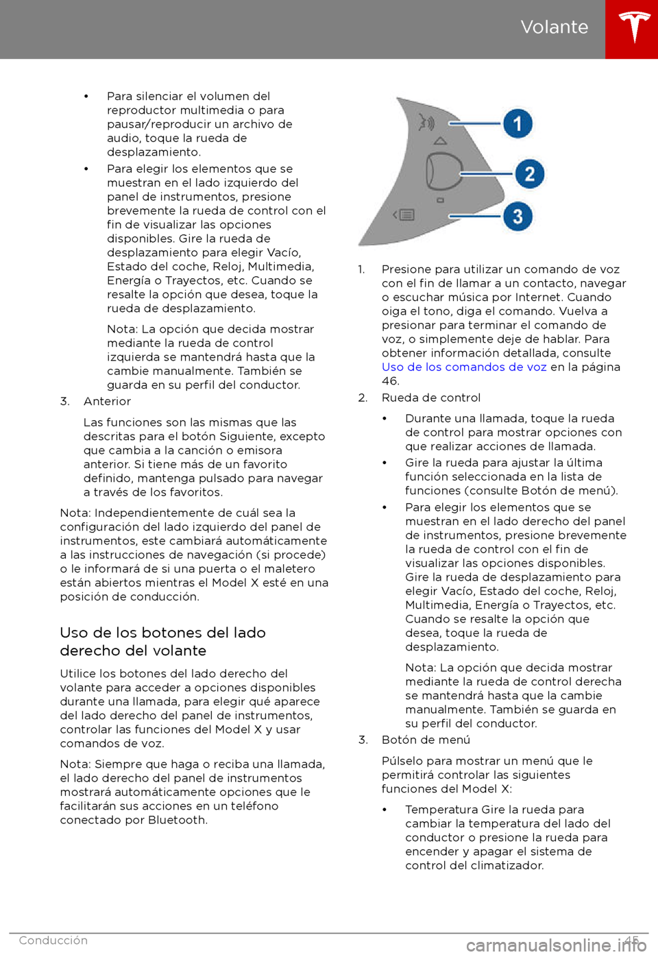 TESLA MODEL X 2017  Manual del propietario (in Spanish) 