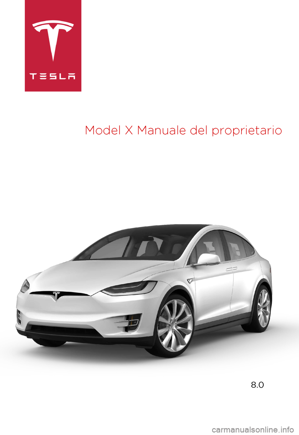 TESLA MODEL X 2017  Manuale del proprietario (in Italian) 