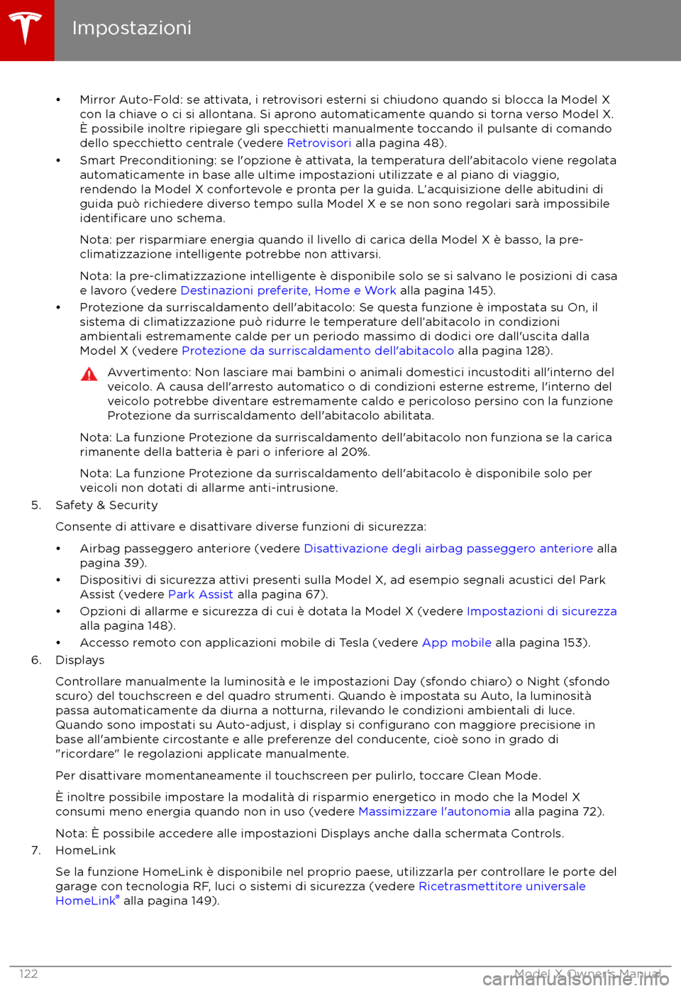 TESLA MODEL X 2017 Manuale del proprietario (in Italian) TESLA MODEL X 2017 Manuale del proprietario (in Italian)