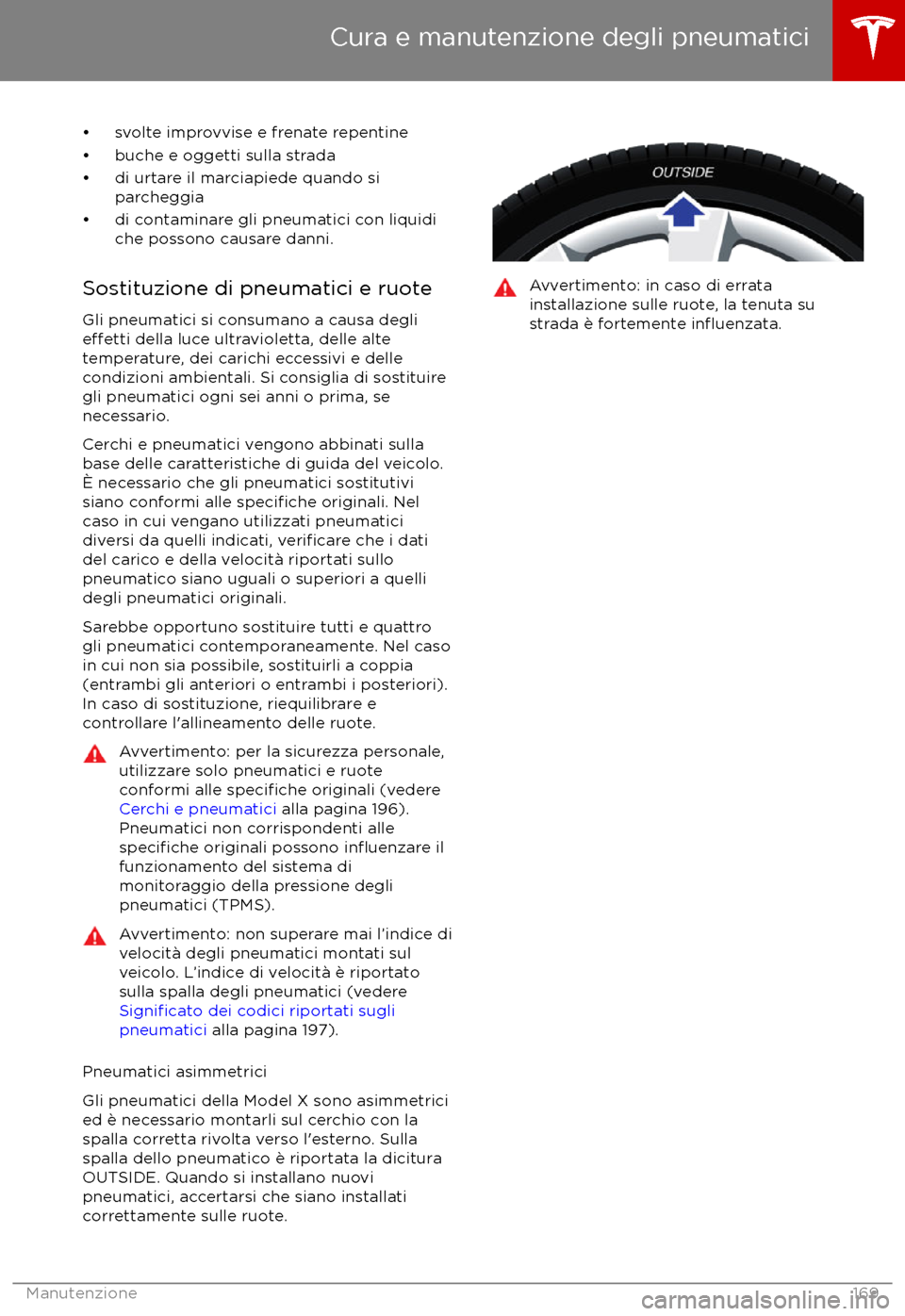 TESLA MODEL X 2017  Manuale del proprietario (in Italian) 