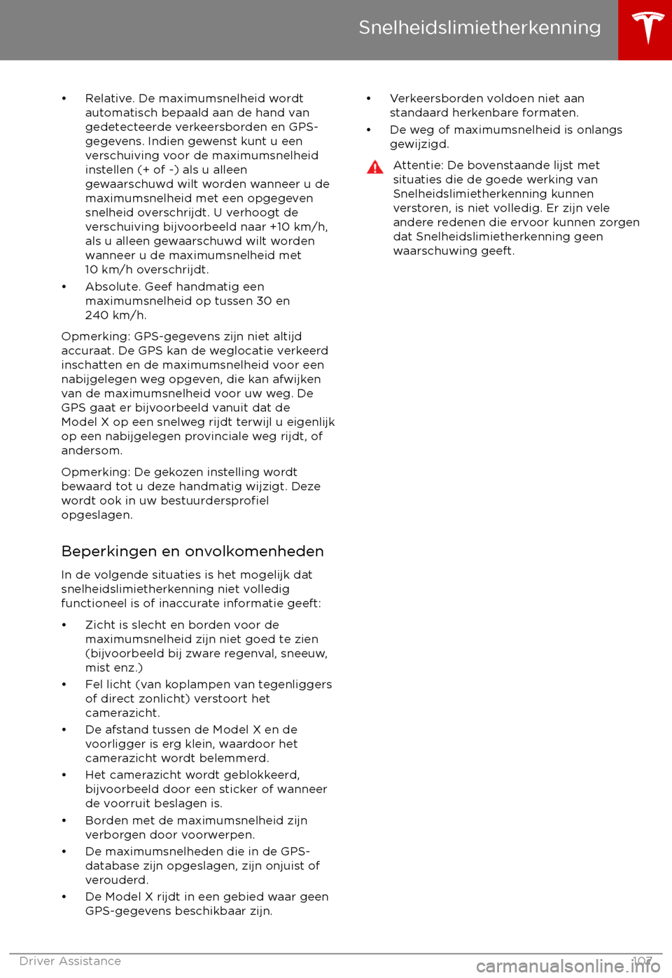 TESLA MODEL X 2017 Handleiding (in Dutch) TESLA MODEL X 2017 Handleiding (in Dutch)