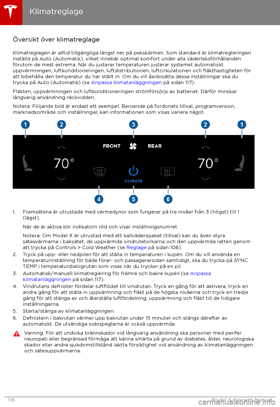 TESLA MODEL X 2017 Ägarmanual (in Swedish) TESLA MODEL X 2017 Ägarmanual (in Swedish)