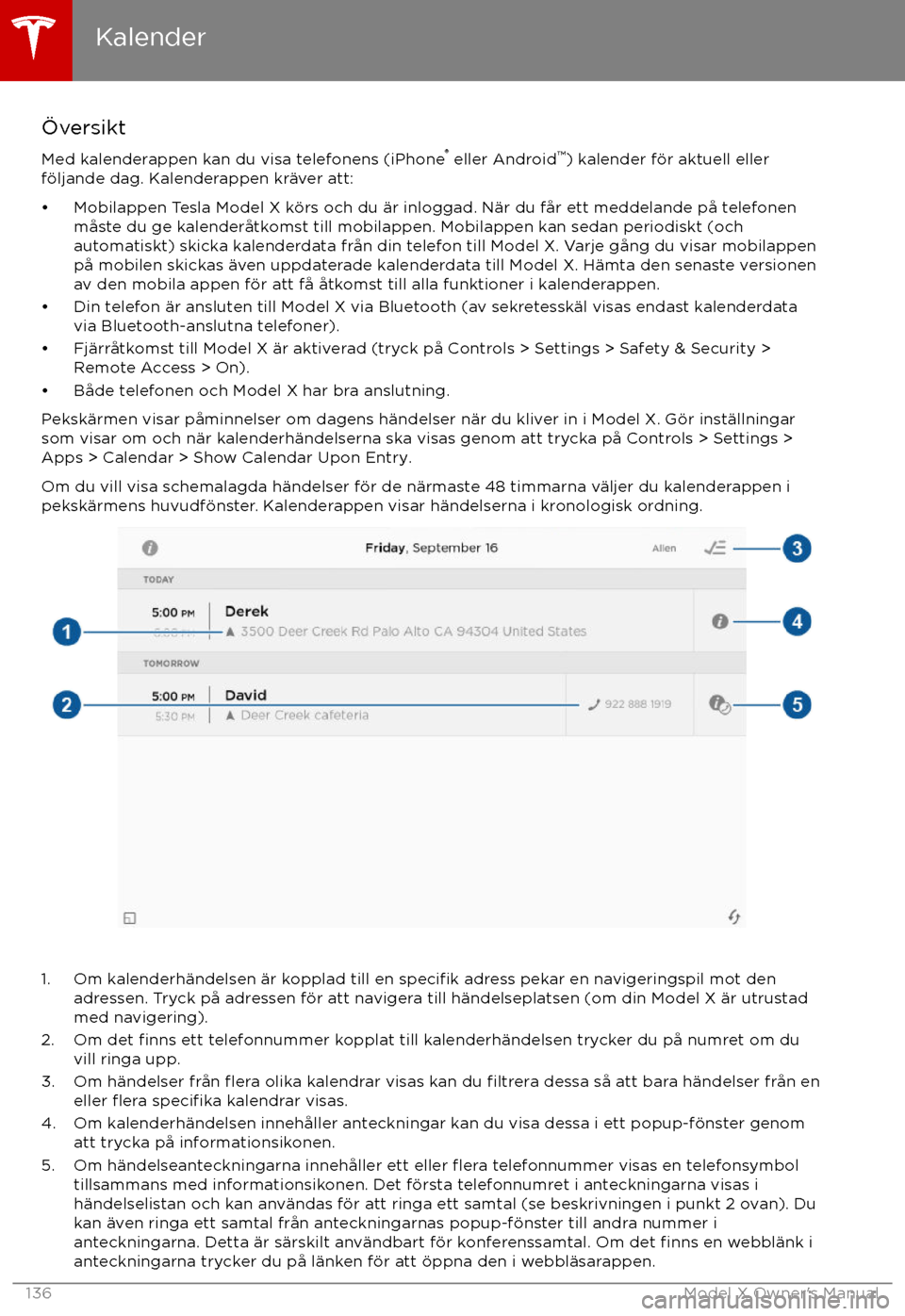 TESLA MODEL X 2017 Ägarmanual (in Swedish) TESLA MODEL X 2017 Ägarmanual (in Swedish)