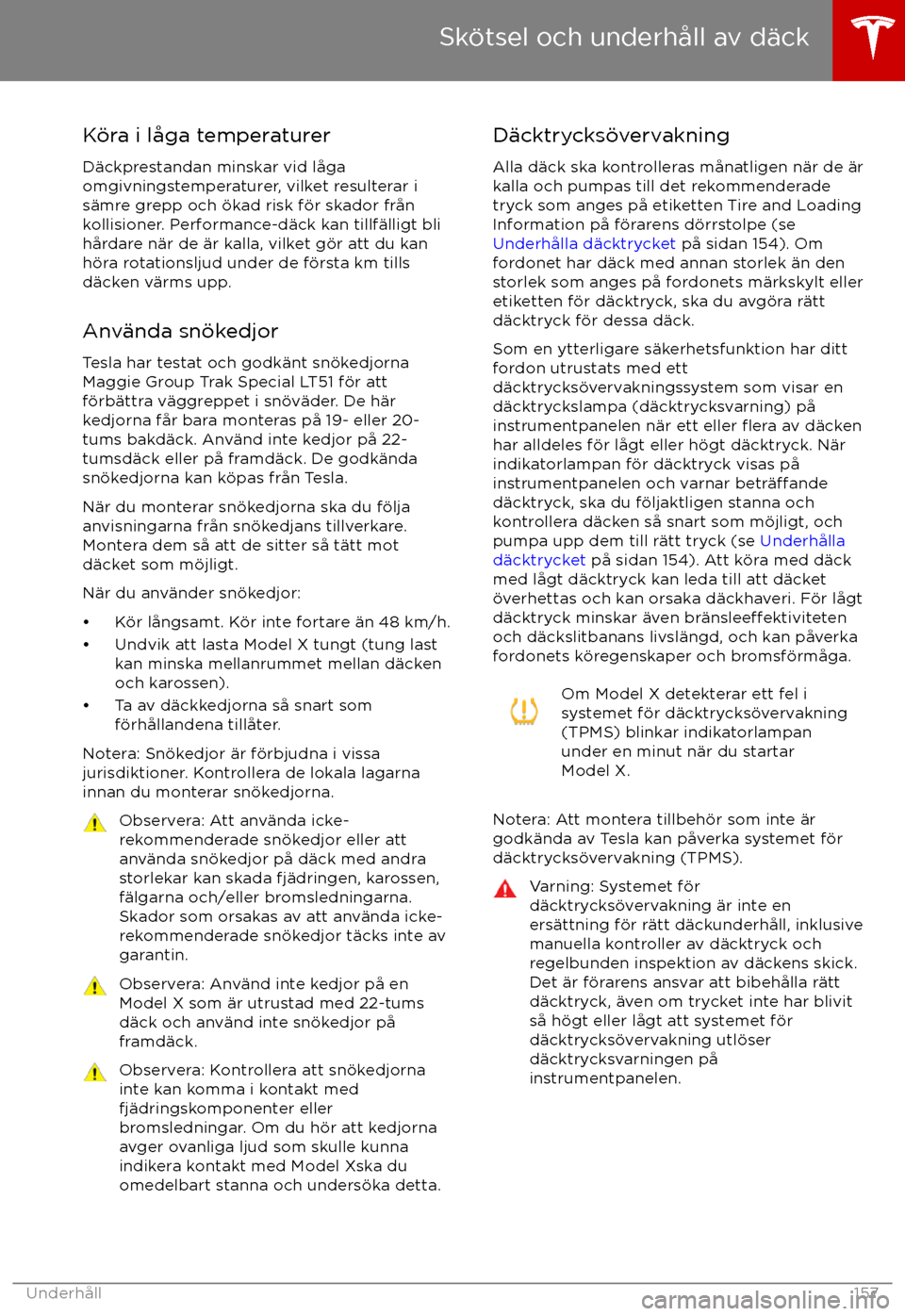 TESLA MODEL X 2017 Ägarmanual (in Swedish) K TESLA MODEL X 2017 Ägarmanual (in Swedish) K