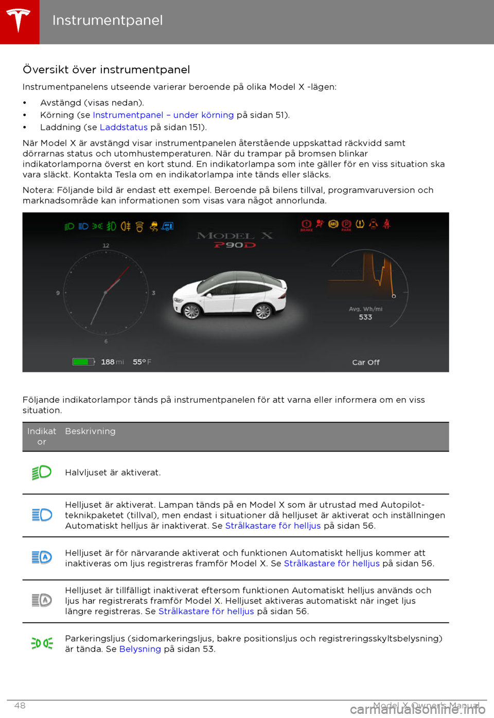 TESLA MODEL X 2017 Ägarmanual (in Swedish) TESLA MODEL X 2017 Ägarmanual (in Swedish)