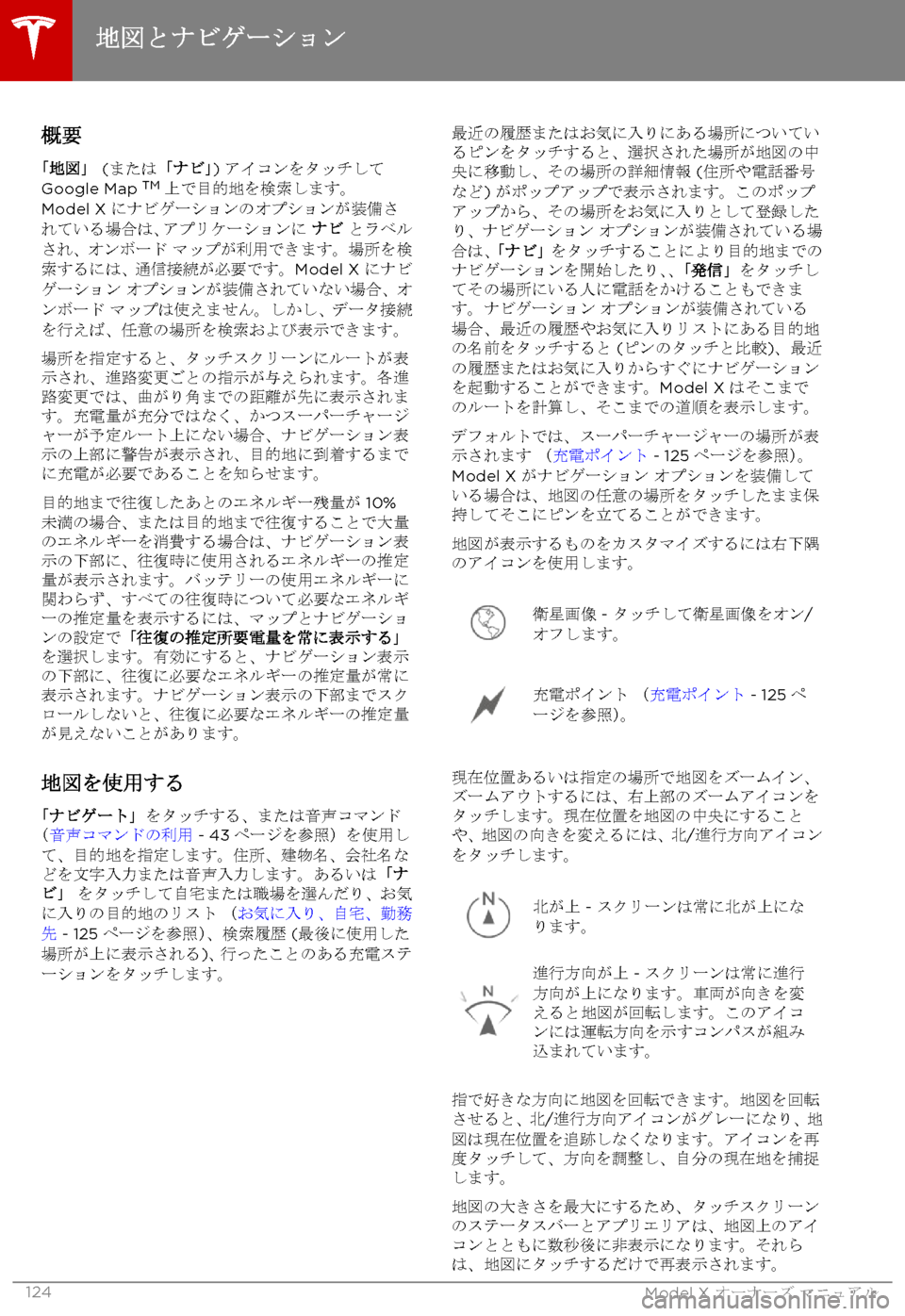 TESLA MODEL X 2017  取扱説明書 (in Japanese) +0[
