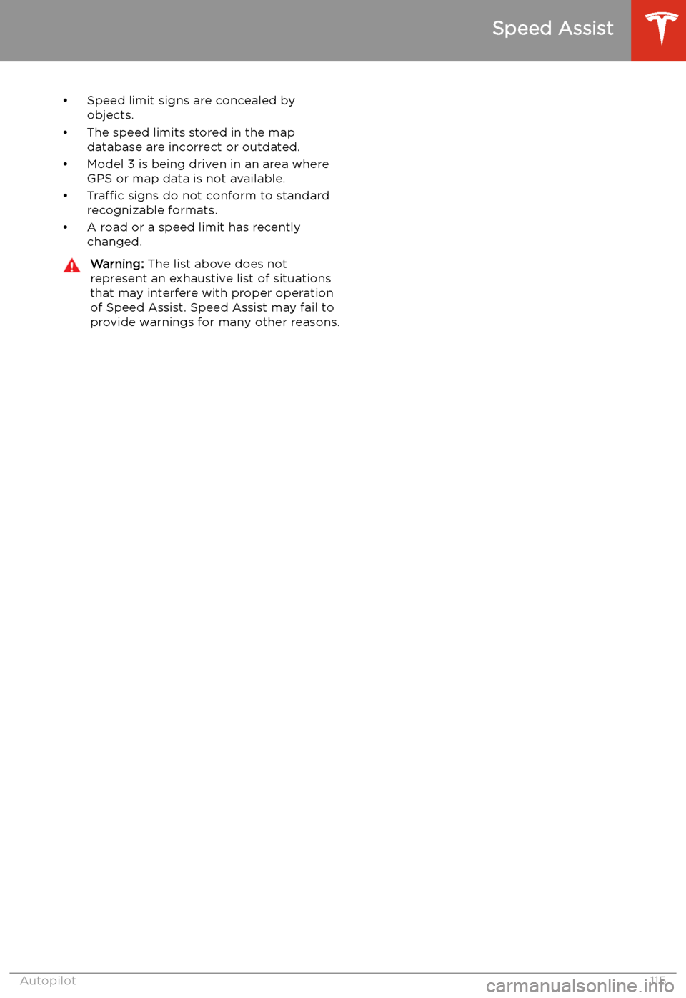 TESLA MODEL 3 2020  Owners Manuals 