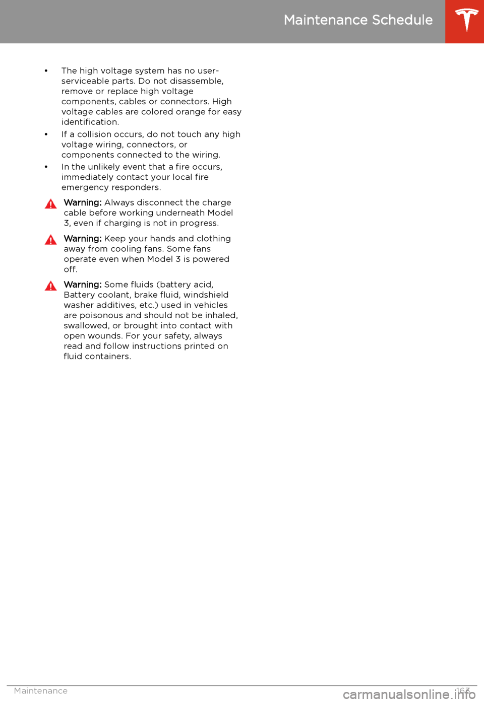 TESLA MODEL 3 2020  Owners Manuals 