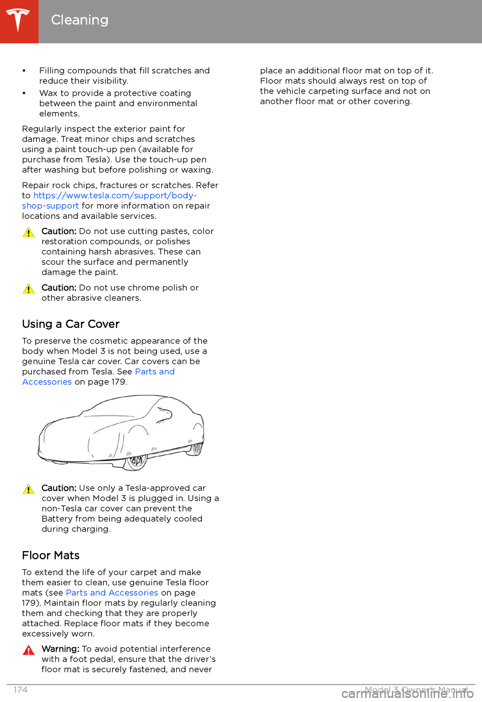 TESLA MODEL 3 2020  Owners Manuals 