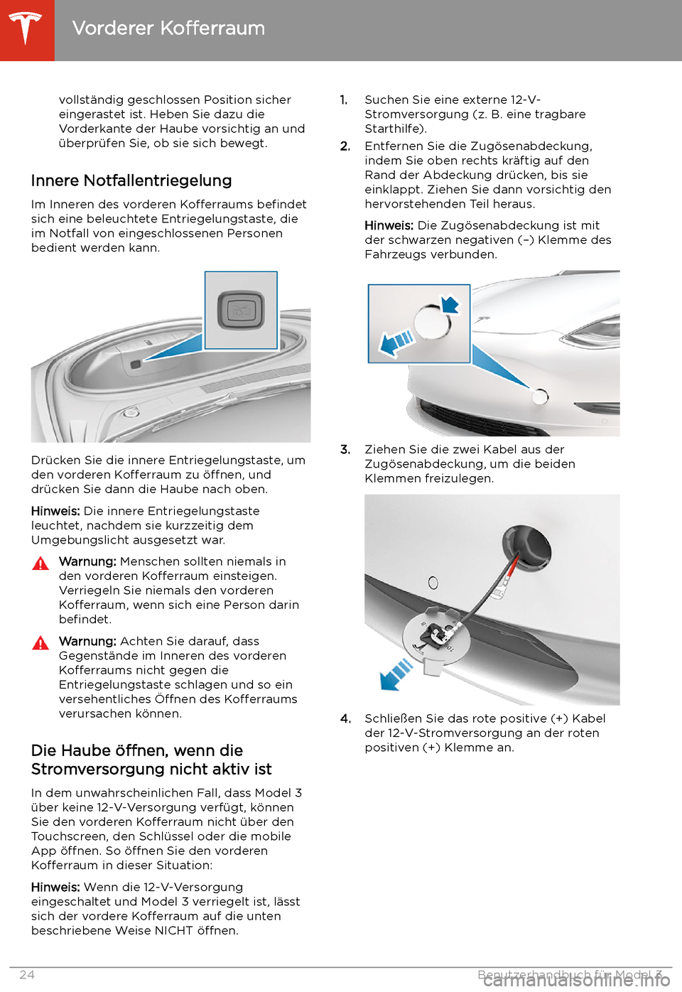 TESLA MODEL 3 2020  Betriebsanleitung vollst