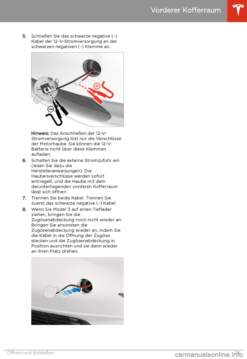 TESLA MODEL 3 2020  Betriebsanleitung 5.Schlie
