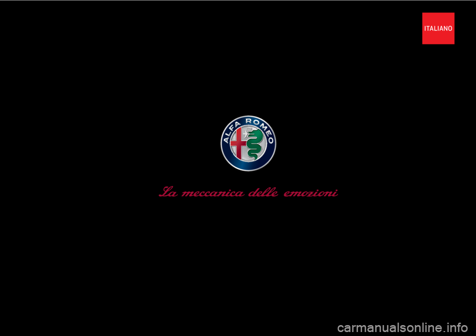 Alfa Romeo 4C 2020  Libretto Uso Manutenzione (in Italian) ITALIANO 