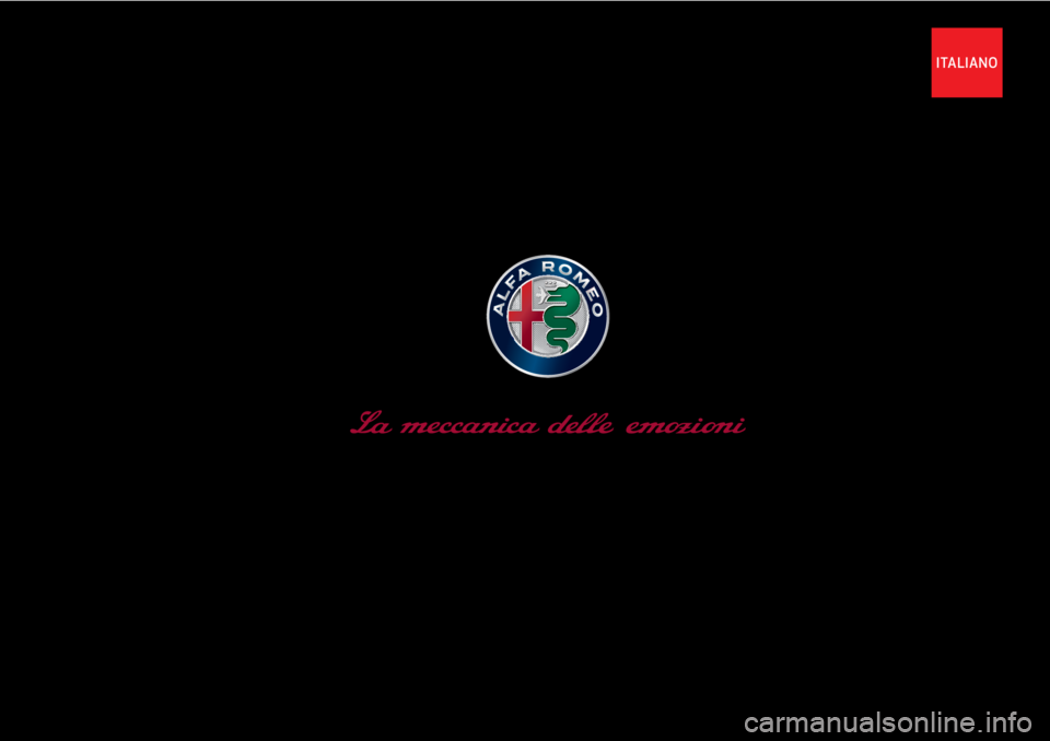 Alfa Romeo 4C 2020 Libretto Uso Manutenzione (in Italian) ITALIANO Alfa Romeo 4C 2020 Libretto Uso Manutenzione (in Italian) ITALIANO