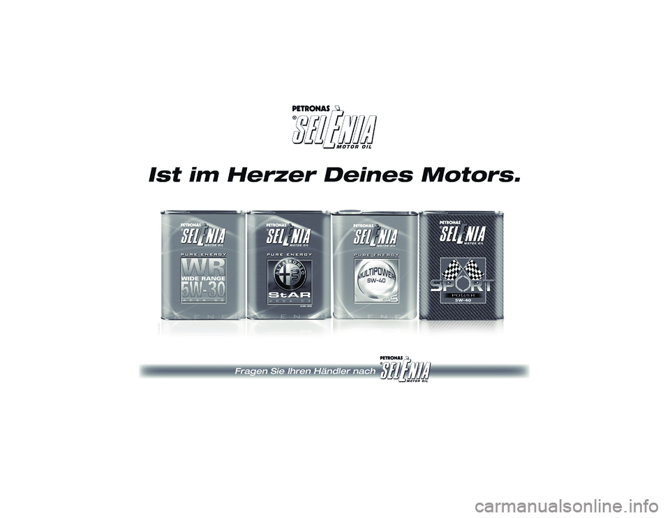 Alfa Romeo 4C 2016 Betriebsanleitung (in German) 6-10-2014 15:31 Pagina 198 Alfa Romeo 4C 2016 Betriebsanleitung (in German) 6-10-2014 15:31 Pagina 198
