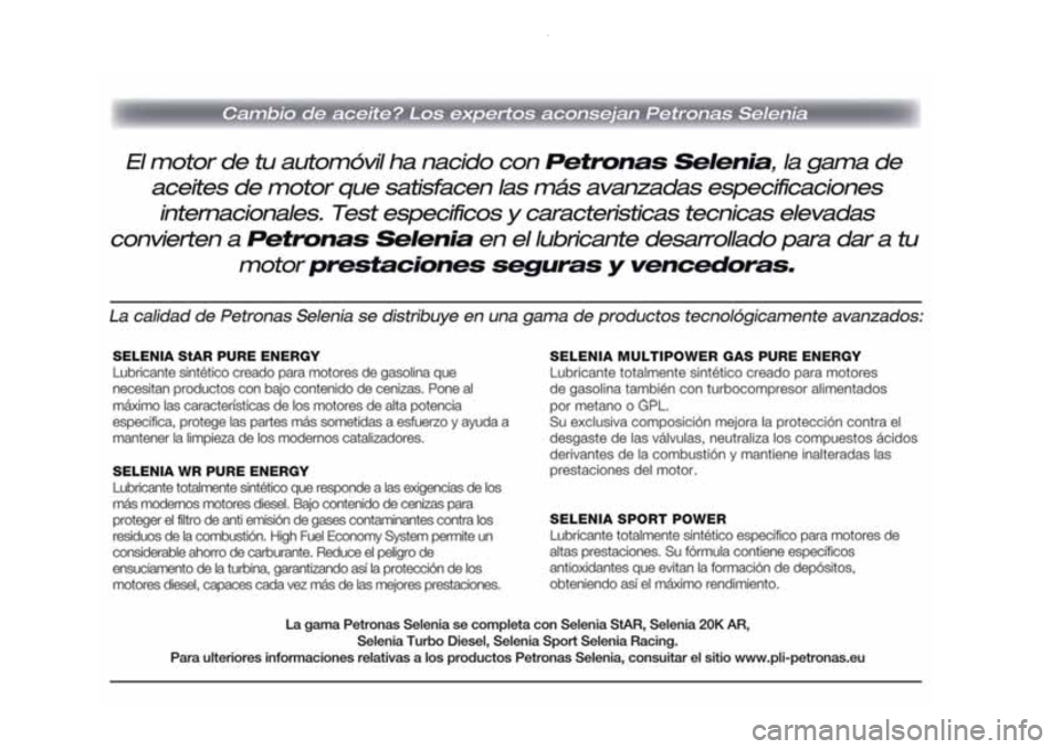 Alfa Romeo 4C 2021 Manual de Empleo y Cuidado (in Spanish) Alfa Romeo 4C 2021 Manual de Empleo y Cuidado (in Spanish)