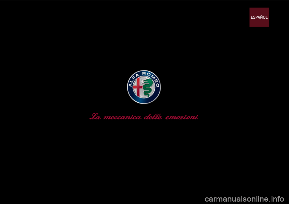 Alfa Romeo 4C 2020  Manual de Empleo y Cuidado (in Spanish)  ESPAÑOL 
