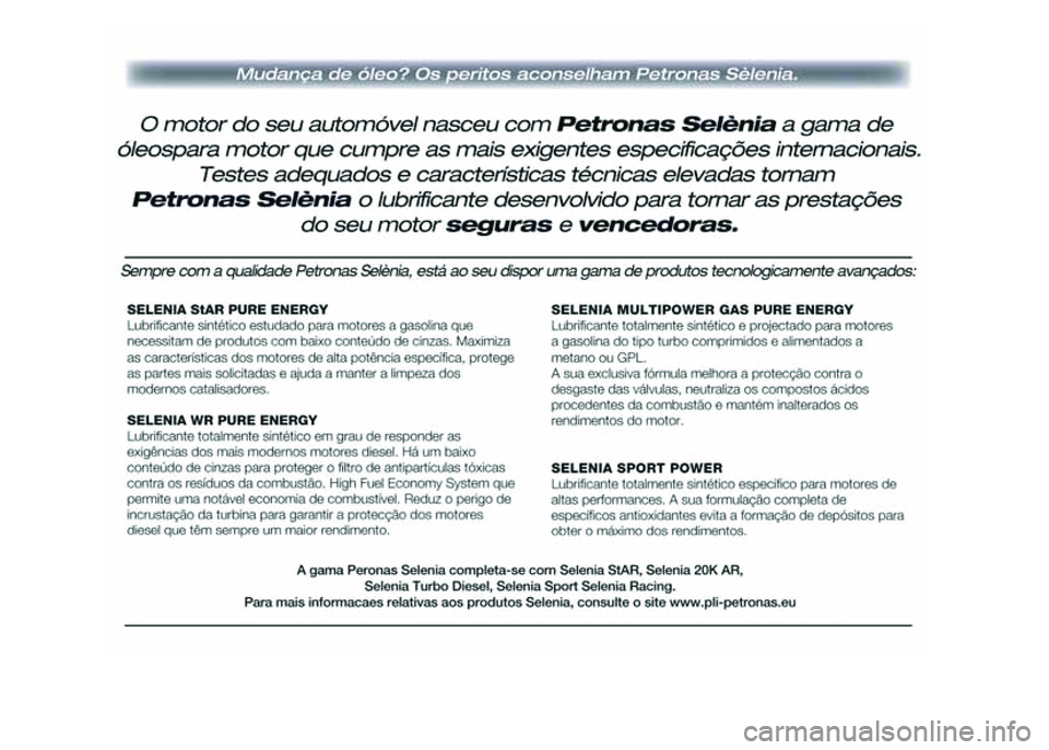 Alfa Romeo 4C 2015 Manual de Uso e Manutenção (in Portuguese) Alfa Romeo 4C 2015 Manual de Uso e Manutenção (in Portuguese)