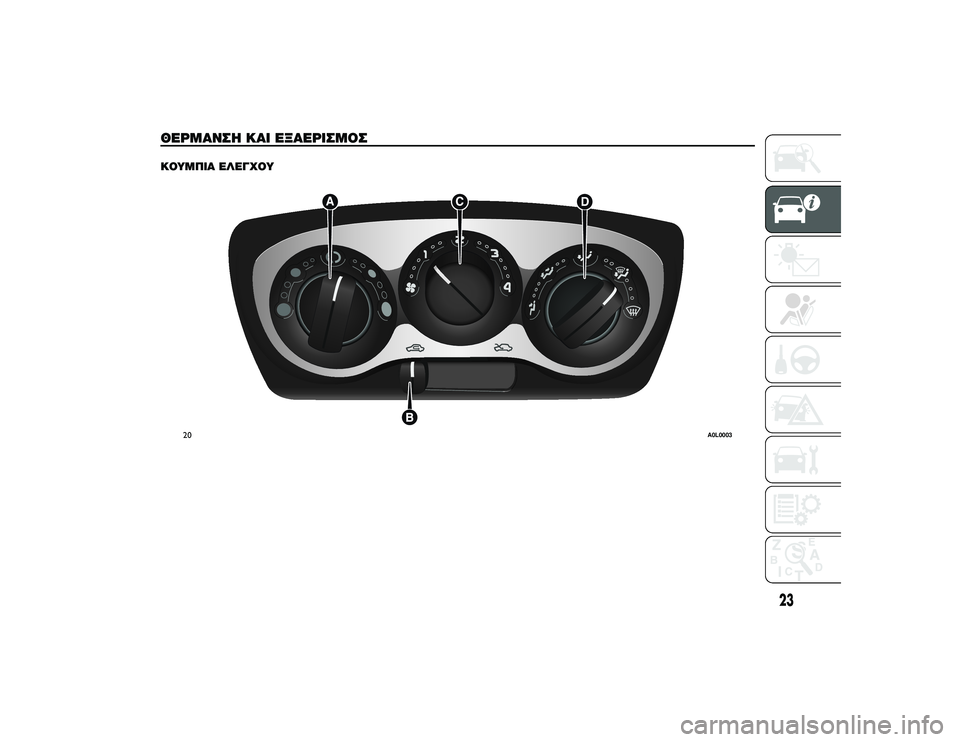 Alfa Romeo 4C 2013  ΒΙΒΛΙΟ ΧΡΗΣΗΣ ΚΑΙ ΣΥΝΤΗΡΗΣΗΣ (in Greek) ΘΌbΡΜΑΝΣΌf ΚΑΙ ΌbΞΑΌbΡΙΣΜΟΣ
.
ΚΟΥΜΠΙΑ ΌbΛΌbΓΧΟΥ
20
A0L0003
23 