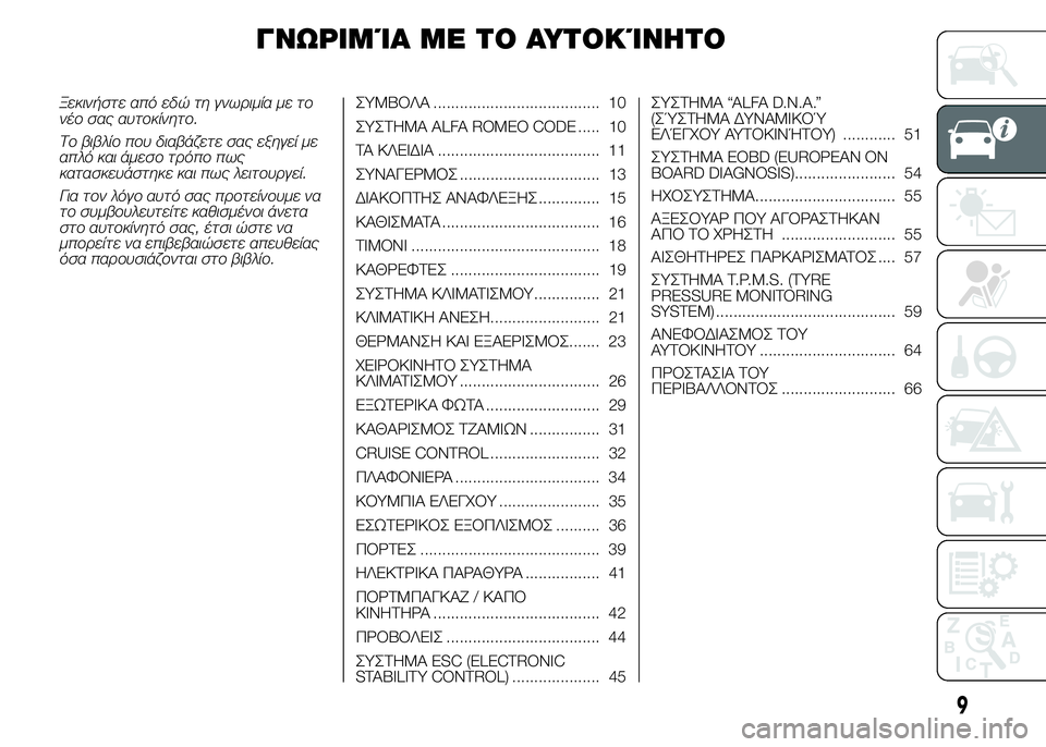 Alfa Romeo 4C 2015 ΒΙΒΛΙΟ ΧΡΗΣΗΣ ΚΑΙ ΣΥΝΤΗΡΗΣΗΣ (in Greek) ΓΝΩΡΙΜΊΑ ΜΕ ΤΟ ΑΥΤΟΚΊΝΗΤΟ
Ξεκινήστε από εδώ τη γνωριμία με το
νέο σας αυτοκίνητο.
Το βιβλίο που διαβάζετε σας Alfa Romeo 4C 2015 ΒΙΒΛΙΟ ΧΡΗΣΗΣ ΚΑΙ ΣΥΝΤΗΡΗΣΗΣ (in Greek) ΓΝΩΡΙΜΊΑ ΜΕ ΤΟ ΑΥΤΟΚΊΝΗΤΟ
Ξεκινήστε από εδώ τη γνωριμία με το
νέο σας αυτοκίνητο.
Το βιβλίο που διαβάζετε σας
