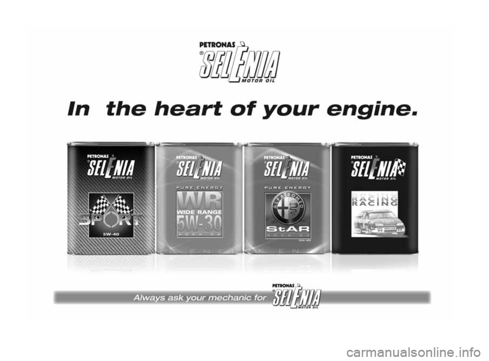 Alfa Romeo Giulietta 2010 Owner handbook (in English) 247-280 Alfa Giulietta EN 3ed 13-04-2010 11:52 Pagina 279 Alfa Romeo Giulietta 2010 Owner handbook (in English) 247-280 Alfa Giulietta EN 3ed 13-04-2010 11:52 Pagina 279
