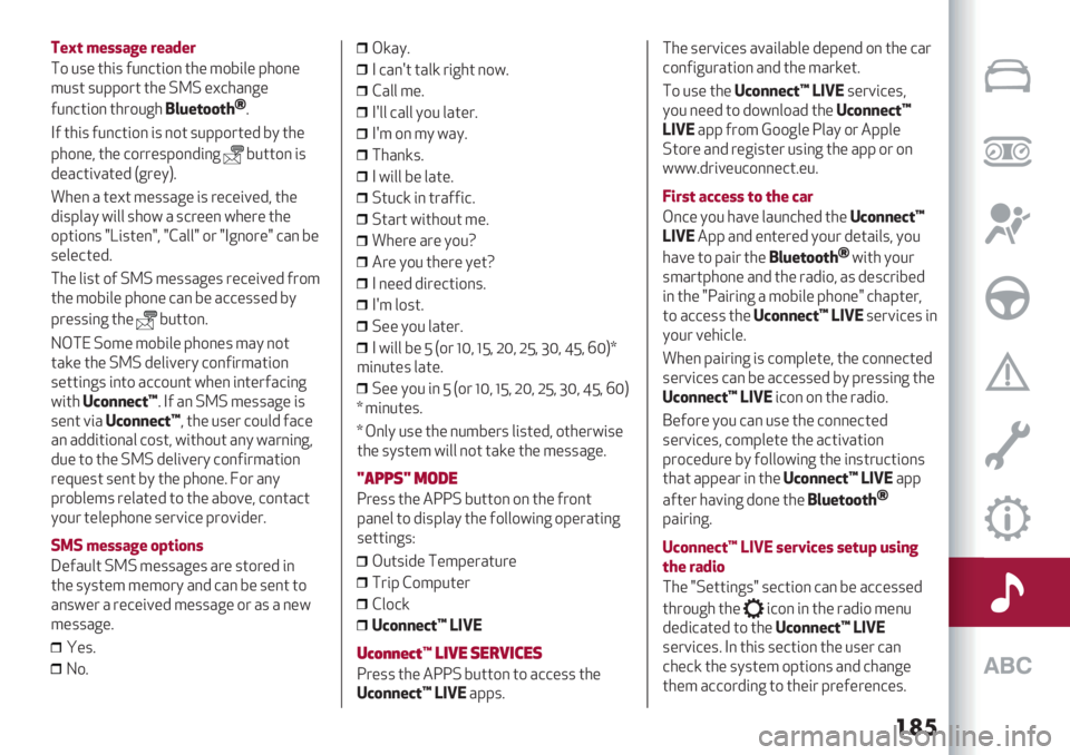 Alfa Romeo Giulietta 2021  Owner handbook (in English) ���
L+‘- 0+@@75+ .+73+.
#9 :5/ 2365 A:;1269; 23/ 89L60/ K39;/
8:52 5:KK972 23/ .P. /W13H;</
A:;1269; 2379:<3_*8+-11-?o
B
$A 2365 A:;1269; 65 ;92 5:KK972/4 LO 23/
K39;/J 23/ 1977/5K9;46;<
L:229; 6