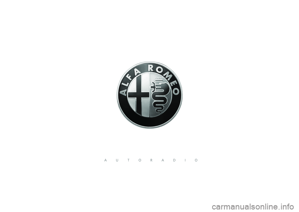 Alfa Romeo Giulietta 2013  Betriebsanleitung (in German) AUTORADIO 