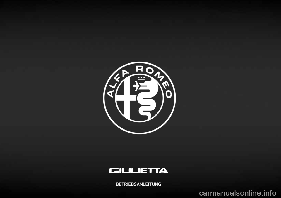 Alfa Romeo Giulietta 2021  Betriebsanleitung (in German)  BETRIEBSANLEITUNG 
cop lum giulia DE.indd   111/12/15   11:03 
