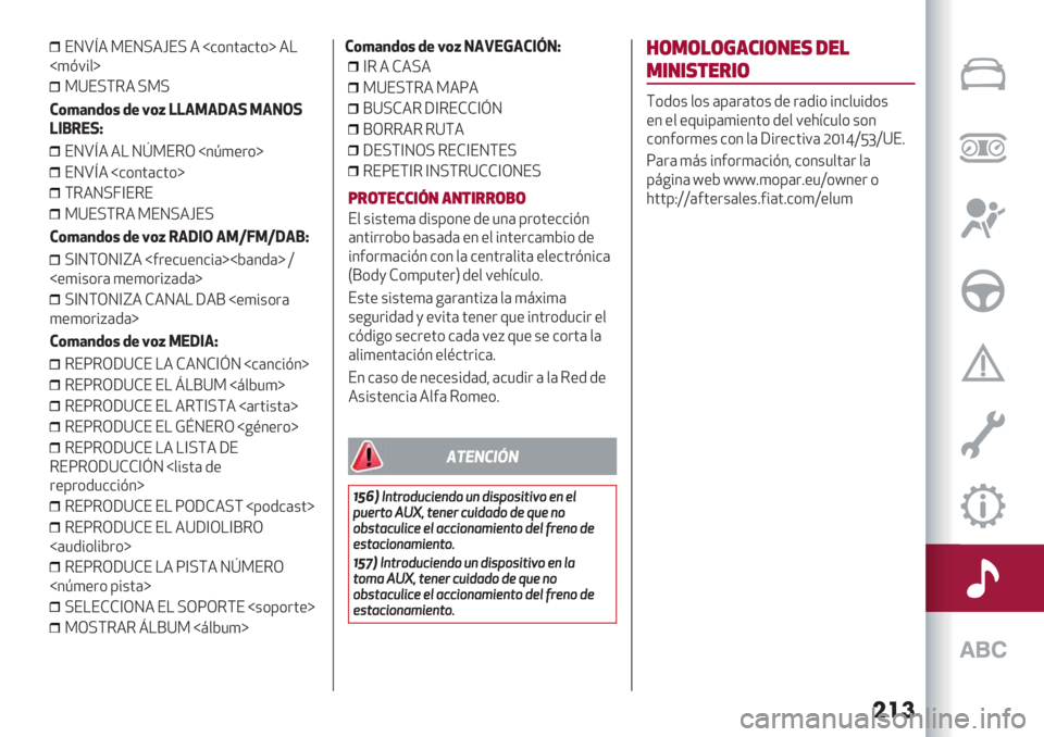 Alfa Romeo Giulietta 2021  Manual de Empleo y Cuidado (in Spanish) ���
ENVm4 >EN=4eE=4ﬂ&*3’(&’*ﬁ4!
ﬂ)
@9%$ﬁ
>YE=\54=>=
)(%&,’(" ’+ J(R 9935343153=01
986.!1-
ENVm44!Nv>E5Mﬂ3K)".*ﬁ
ENVm4 ﬂ&*3’(&’*ﬁ
\54N=_]E5E
>YE=\54>EN=4eE=
)(%&,