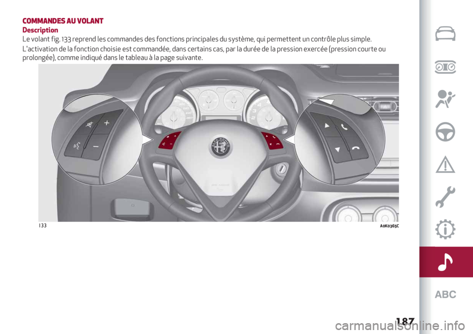 Alfa Romeo Giulietta 2021  Notice dentretien (in French) ��	�
!211"3(%+ "& /2)"3$
R,N$B&C%&"#
D* +2&’") 6,@: Waa -*%-*"# &*. 7288’"#*. #*. 62"7),2". %-,"7,%’&*. #0 .F.)E8*5 90, %*-8*))*") 0" 72")-f