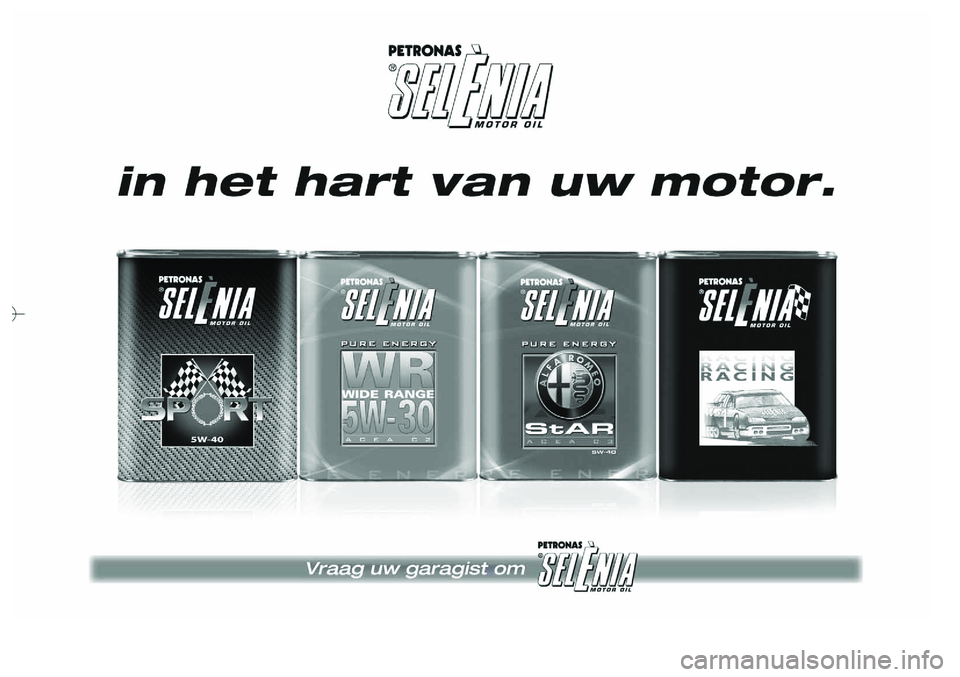 Alfa Romeo Giulietta 2011 Instructieboek (in Dutch) Alfa Romeo Giulietta 2011 Instructieboek (in Dutch)