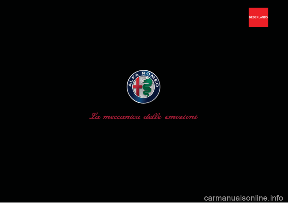 Alfa Romeo Giulietta 2021 Instructieboek (in Dutch) NEDERLANDS Alfa Romeo Giulietta 2021 Instructieboek (in Dutch) NEDERLANDS