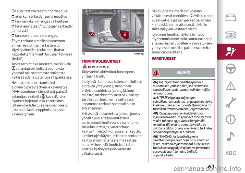 Alfa Romeo Giulietta 2021  Käyttö- ja huolto-ohjekirja (in in Finnish) �
�
!" 7/-6#$%$$).) 6%7%$-#"$#>6-7%9//6#C
)#"), */" 6%"*)#9%" >)#"% ’//$$//
*/" .)#" 8*7#*#" 6%"R)7 .)#59%$))"
*/" *++""%$++"U’//$%