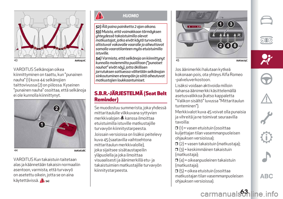 Alfa Romeo Giulietta 2021  Käyttö- ja huolto-ohjekirja (in in Finnish) �
�
$#.TAT\[WS
P02!W:V= =%&*+"-()" -#*%)
*##""#$$8’#"%" -" $))$$/, */" d>/")#"%"
")/5)d E[G */.) ^^ 7%&*+"-(#%"
$)#$$-.#./77) EKG -" >##&