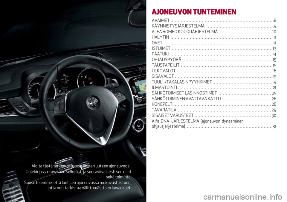 Alfa Romeo Giulietta 2021  Käyttö- ja huolto-ohjekirja (in in Finnish) 0&-#$) $+7$+ $)6*%’># $/$/7$/’#"%" //$%%" )(-"%/.--7#4
!5(%*#6()77) */.)$))" 7%&*%+7$# () 7/-6).##.)#7%7$# 7%" -7)$
7%*+ $-#’#"$)4
=/-7#$$%&%’’%, %$$+ &/%$ 7%"