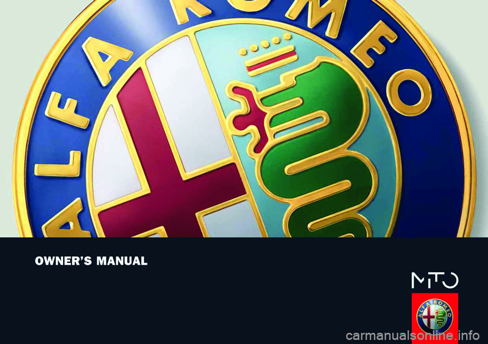 Alfa Romeo MiTo 2009  Owner handbook (in English) 