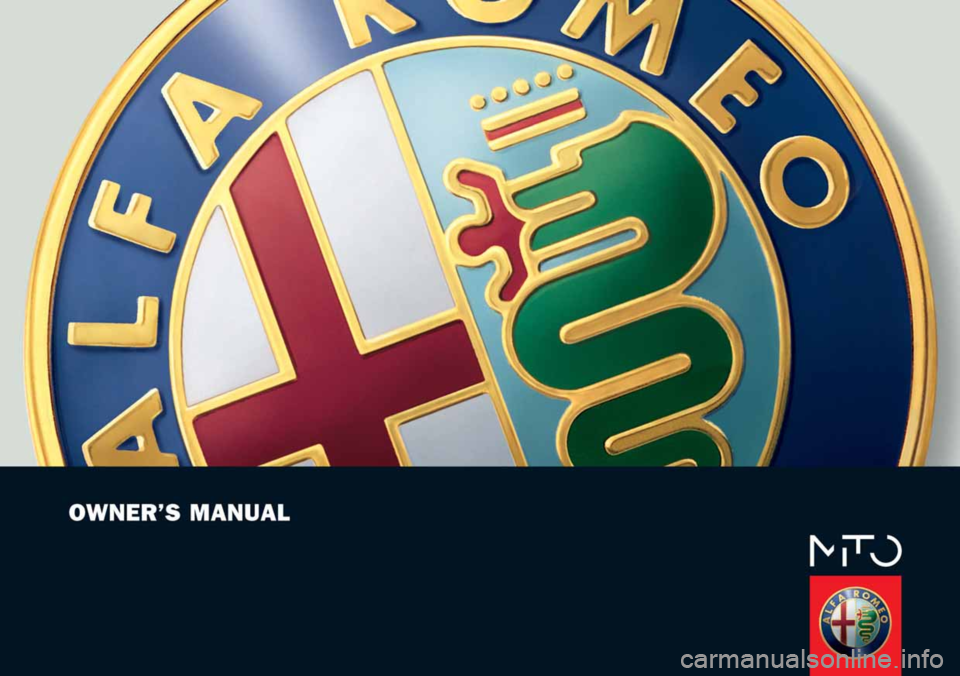 Alfa Romeo MiTo 2010  Owner handbook (in English) 