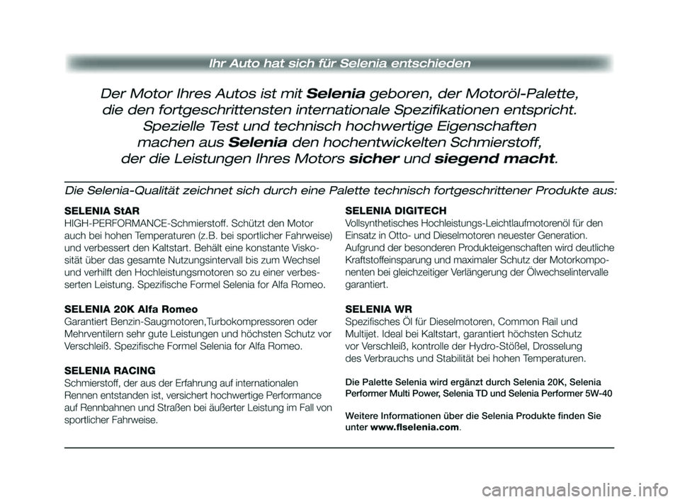 Alfa Romeo MiTo 2009 Betriebsanleitung (in German) 241-248 Alfa MiTo D 13-11-2008 8:23 Pagina 247 Alfa Romeo MiTo 2009 Betriebsanleitung (in German) 241-248 Alfa MiTo D 13-11-2008 8:23 Pagina 247