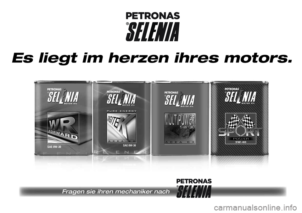 Alfa Romeo MiTo 2019 Betriebsanleitung (in German) Fragen sie ihren mechaniker nach
Es liegt im herzen ihres motors. Alfa Romeo MiTo 2019 Betriebsanleitung (in German) Fragen sie ihren mechaniker nach
Es liegt im herzen ihres motors.