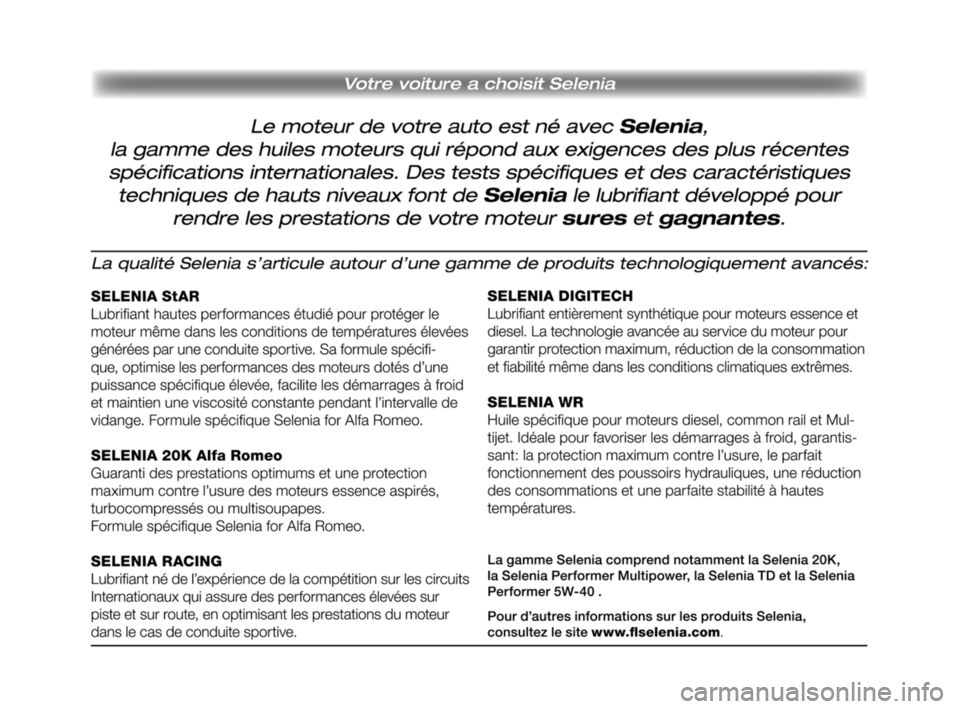 Alfa Romeo MiTo 2008 Notice dentretien (in French) 241-248 Alfa MiTo FR 11-06-2008 9:58 Pagina 247 Alfa Romeo MiTo 2008 Notice dentretien (in French) 241-248 Alfa MiTo FR 11-06-2008 9:58 Pagina 247