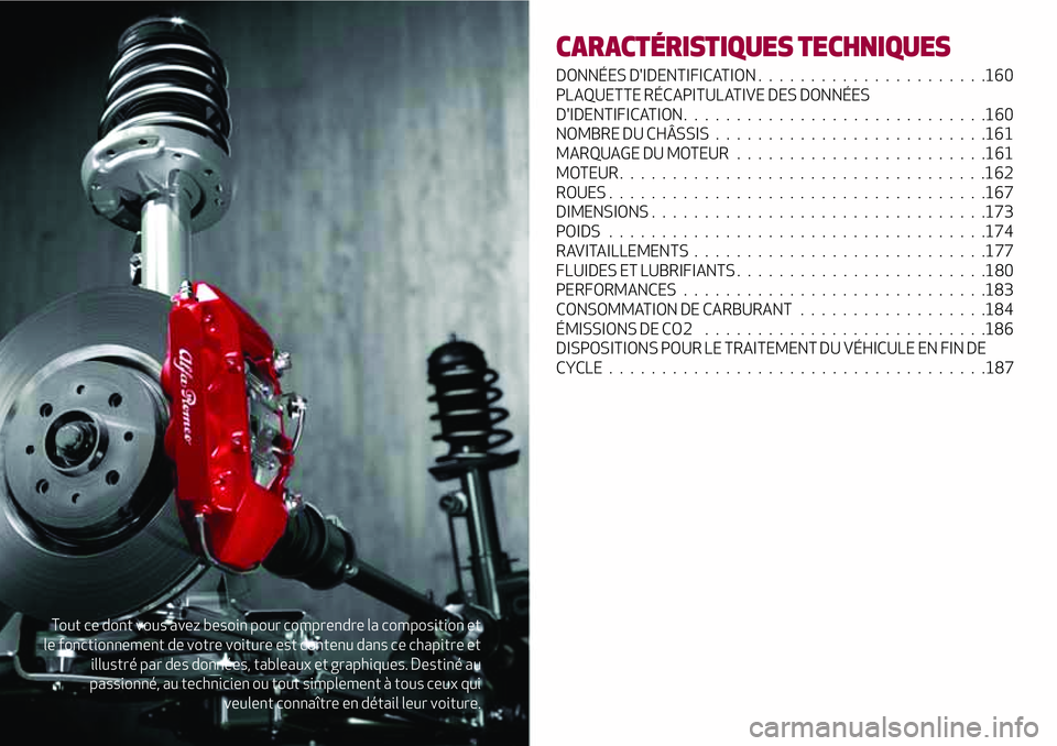 Alfa Romeo MiTo 2019 Notice dentretien (in French) Tout ce dont vous avez besoin pour comprendre la composition et
le fonctionnement de votre voiture est contenu dans ce chapitre et
illustré par des données, tableaux et graphiques. Destiné au
passi Alfa Romeo MiTo 2019 Notice dentretien (in French) Tout ce dont vous avez besoin pour comprendre la composition et
le fonctionnement de votre voiture est contenu dans ce chapitre et
illustré par des données, tableaux et graphiques. Destiné au
passi